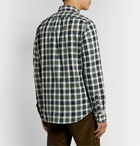 J.Crew - Secret Wash Button-Down Collar Gingham Stretch-Organic Cotton Shirt - Green