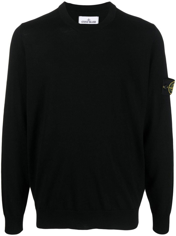 Photo: STONE ISLAND - Wool Crewneck Sweater