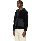 Moncler Black Archivio Zip-Up Cardigan Hoodie