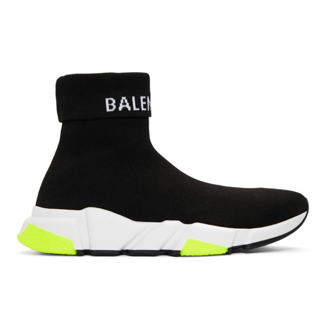 Photo: Balenciaga Black Logo Speed Sneakers