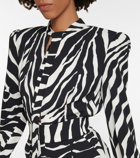 Dolce&Gabbana - Zebra-print cutout jumpsuit