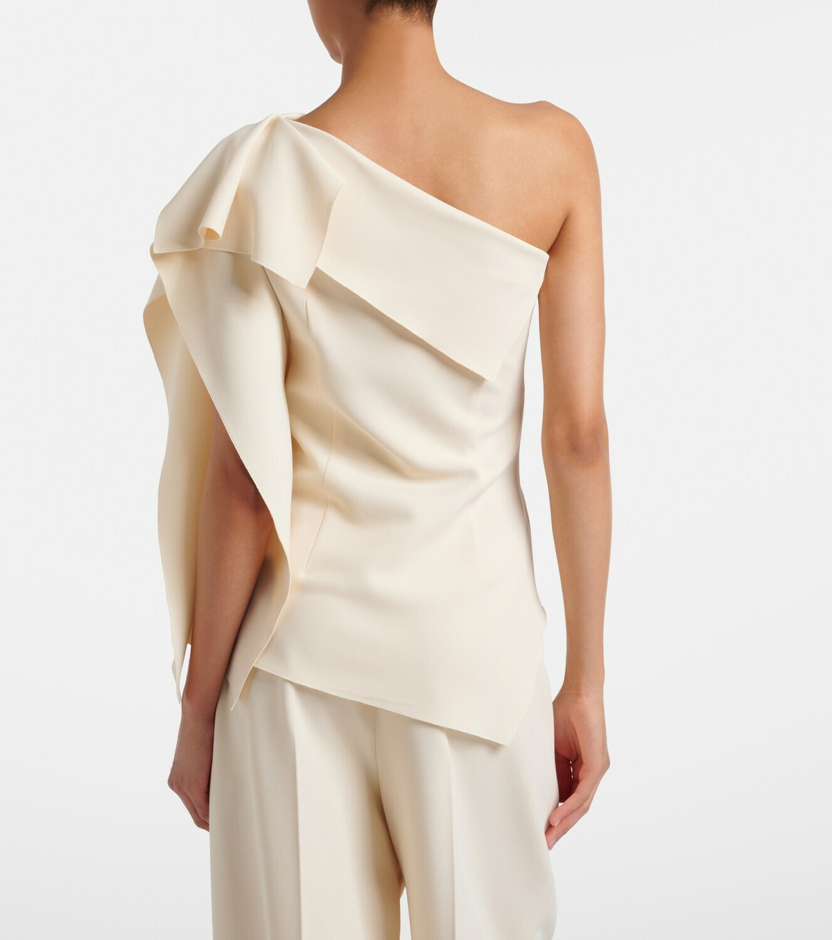 Fforme Lavinia draped one-shoulder top