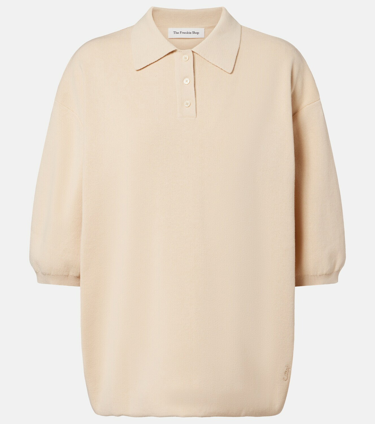 The Frankie Shop Nola cotton polo sweater
