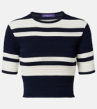 Ralph Lauren Collection Knitted striped crop top