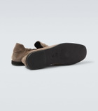 Brioni Suede penny loafers