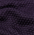 Maximilian Mogg - 8cm Knitted Silk Tie - Purple
