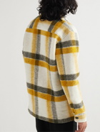 NN07 - Soren Checked Wool-Blend Overshirt - Yellow