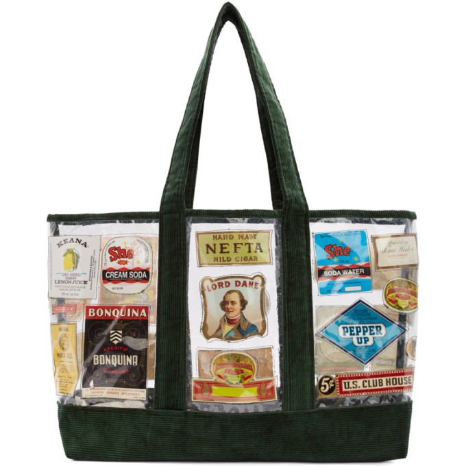 Bode Green Multi Patch Tote