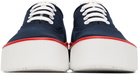 Marni Navy Maxi Logo Paw Sneakers