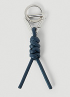 Knotted Key Ring in Blue