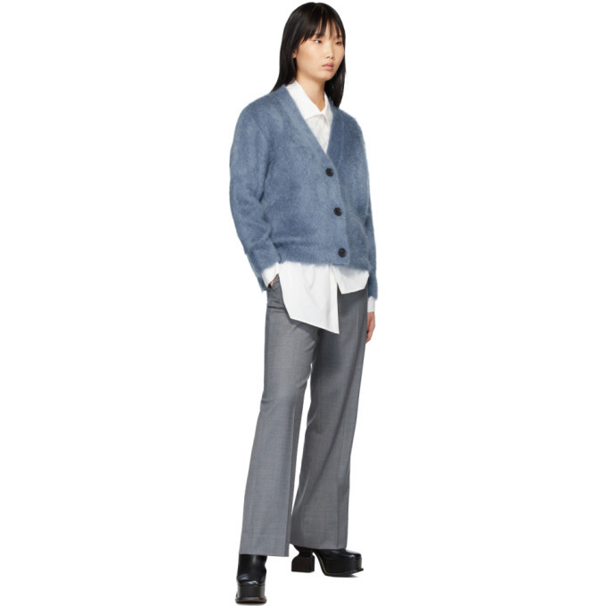 Ports 1961 Blue Mohair Fully Fashioned Cardigan
