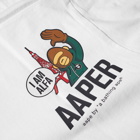 AAPE Men's R Tower T-Shirt in White