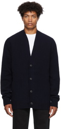 Schnayderman's Navy Fine Merino Wool Cardigan