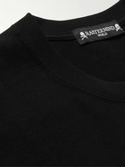 Mastermind World - Glittered Logo-Print Cotton-Jersey T-Shirt - Black