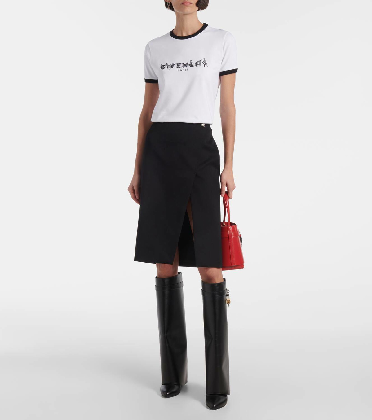 Givenchy Ringer printed cotton-blend jersey T-shirt Givenchy