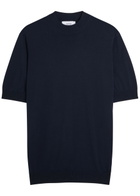 Lardini Fine-knit Cotton T-shirt Navy
