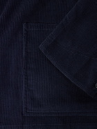 Kardo - Somesh Cotton-Corduroy Suit Jacket - Blue