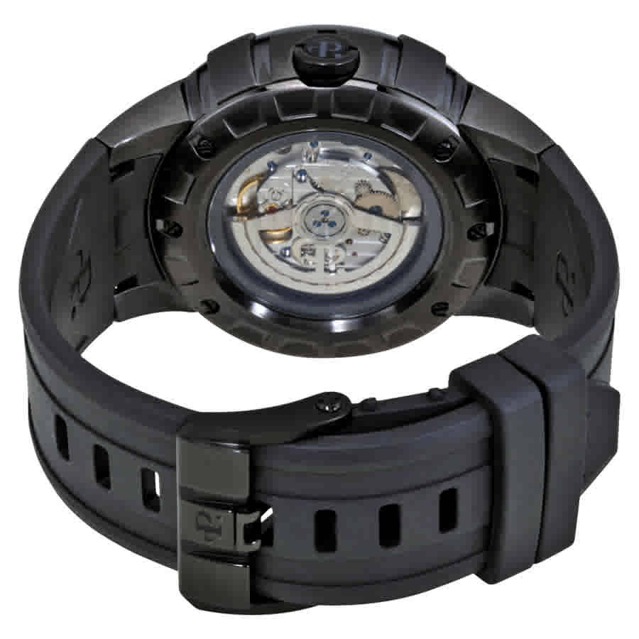 Perrelet Turbine XL Automatic Black Turbine Dial Mens Watch A1051-4