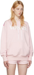 Versace Pink Cotton Hoodie