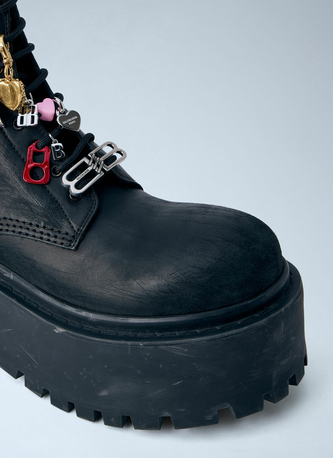 Balenciaga Charm-Detail Platform Boots
