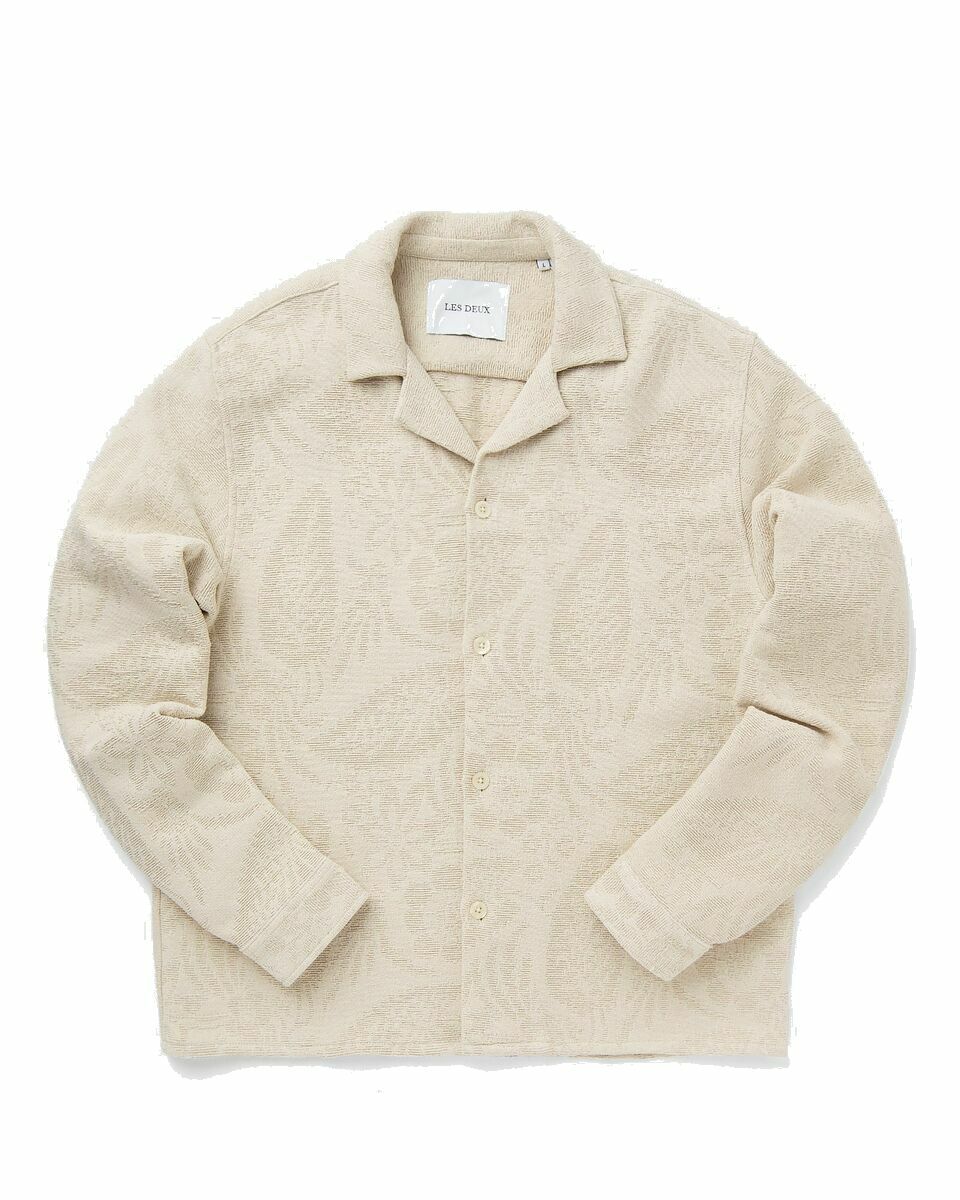 Photo: Les Deux Jaxon Overshirt Beige - Mens - Overshirts