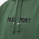 Pass~Port Men's Featherweight Embroidery Hoody in Forest Green