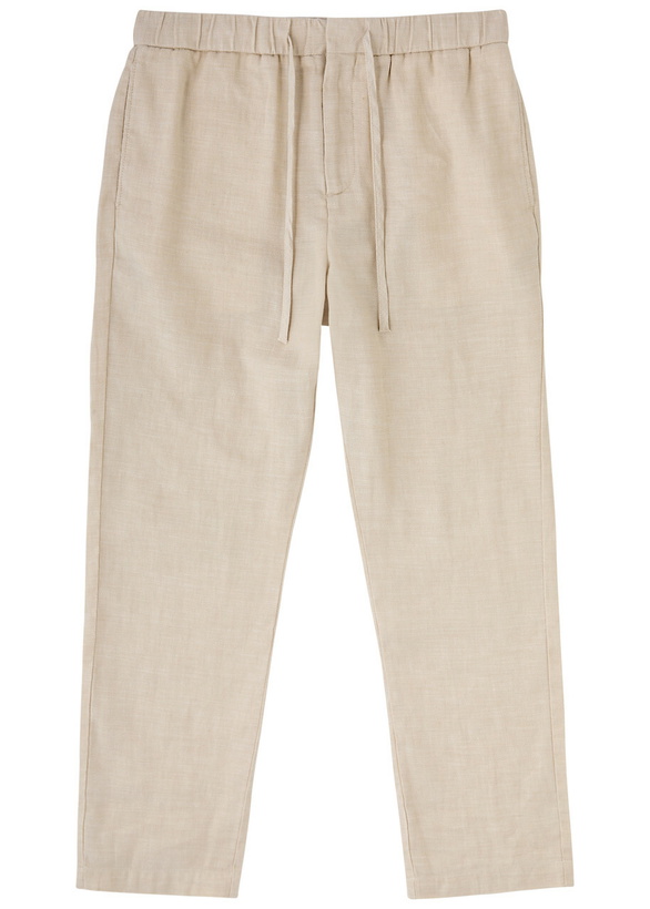 Photo: Frescobol carioca Oscar Linen-blend Trousers Beige