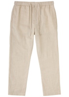 Frescobol carioca Oscar Linen-blend Trousers Beige