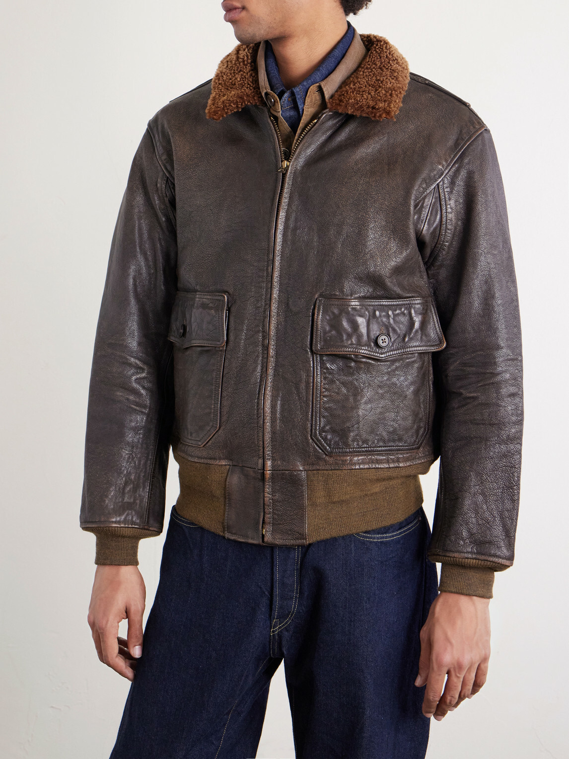 RRL - Shearling Jacket - Brown