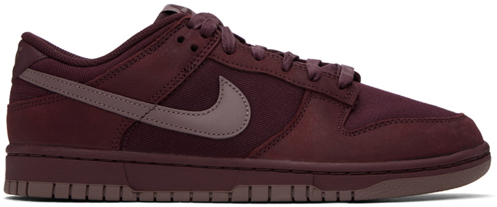 Photo: Nike Burgundy Dunk Low Retro Premium Sneakers