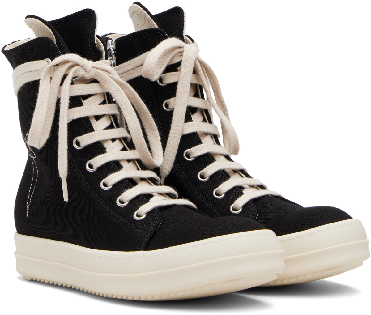 Rick Owens DRKSHDW Black Concordians Vegan Sneaks Sneakers