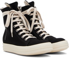 Rick Owens DRKSHDW Black Concordians Vegan Sneaks Sneakers