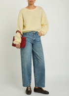 American Vintage Niby Brushed Alpaca-blend Jumper Yellow