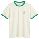 Levi's END. x Levis Ringer T-Shirt 'Mount Rambler' in Ecru/Green