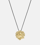 Ysso Ilios 24kt gold-plated pendant necklace