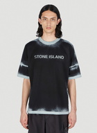 Stone Island - Spray Painted T-Shirt in Navy