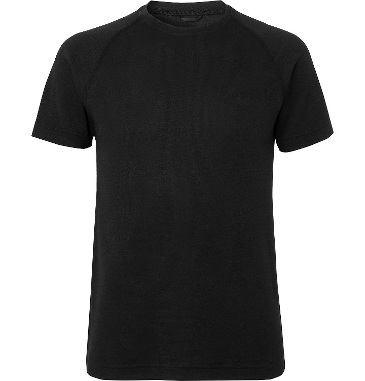 Photo: Reigning Champ - Slim-Fit Polartec Power Dry T-Shirt - Black