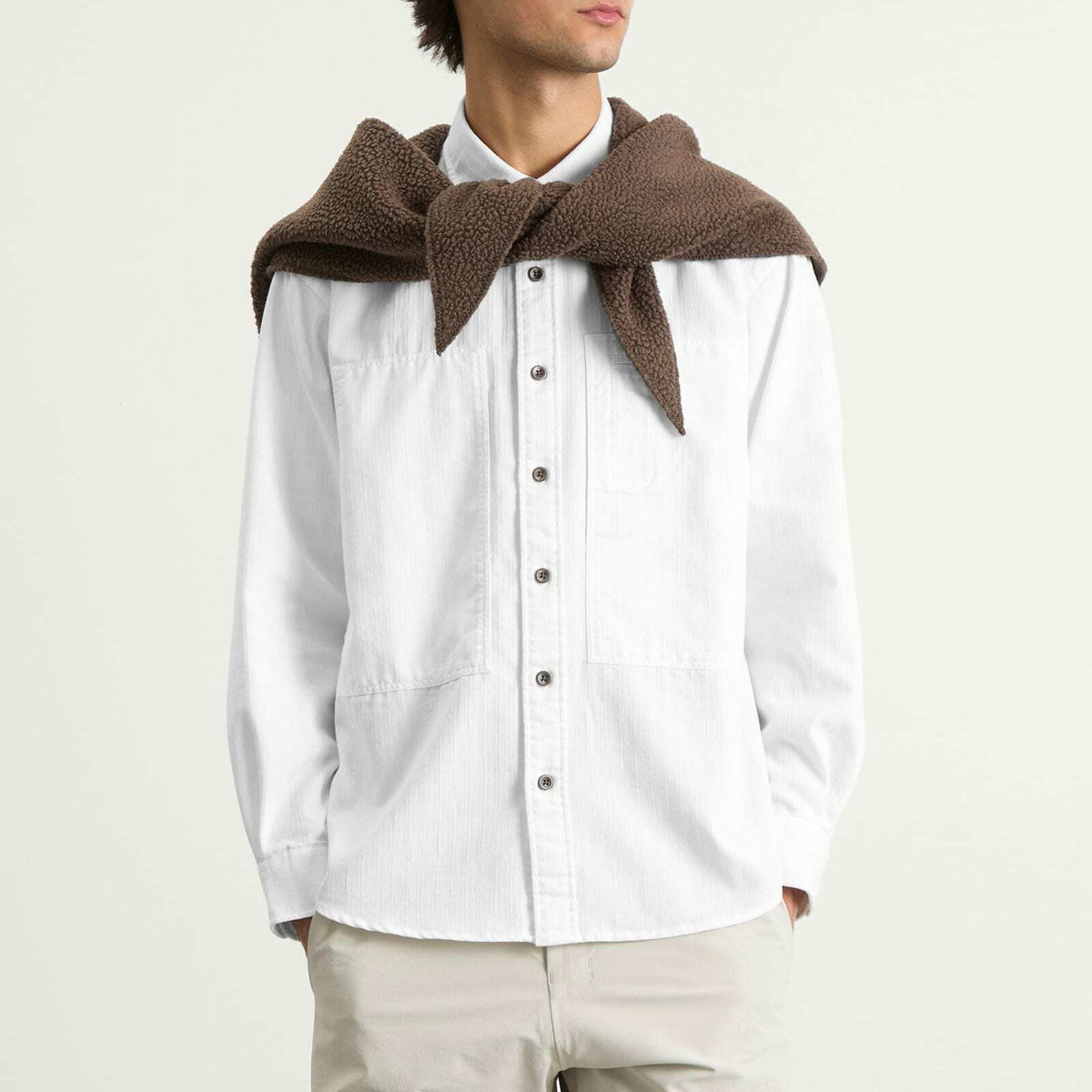 Hender Scheme Polartec Fleece Bandana in Khaki 