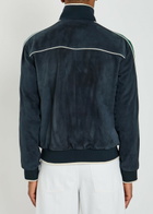 Casablanca Panelled Suede Track Jacket Navy