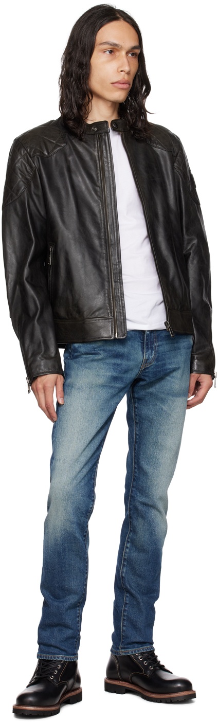 Belstaff Black Outlaw Leather Jacket Belstaff