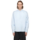 Recto Blue Cotton Logo Shirt