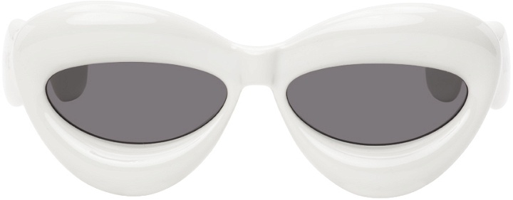 Photo: LOEWE Off-White Inflated Cateye Sunglasses