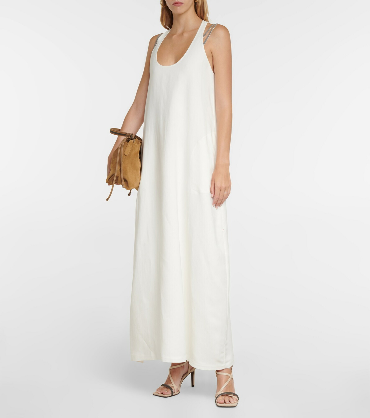 Brunello Cucinelli - Bridal embellished maxi dress