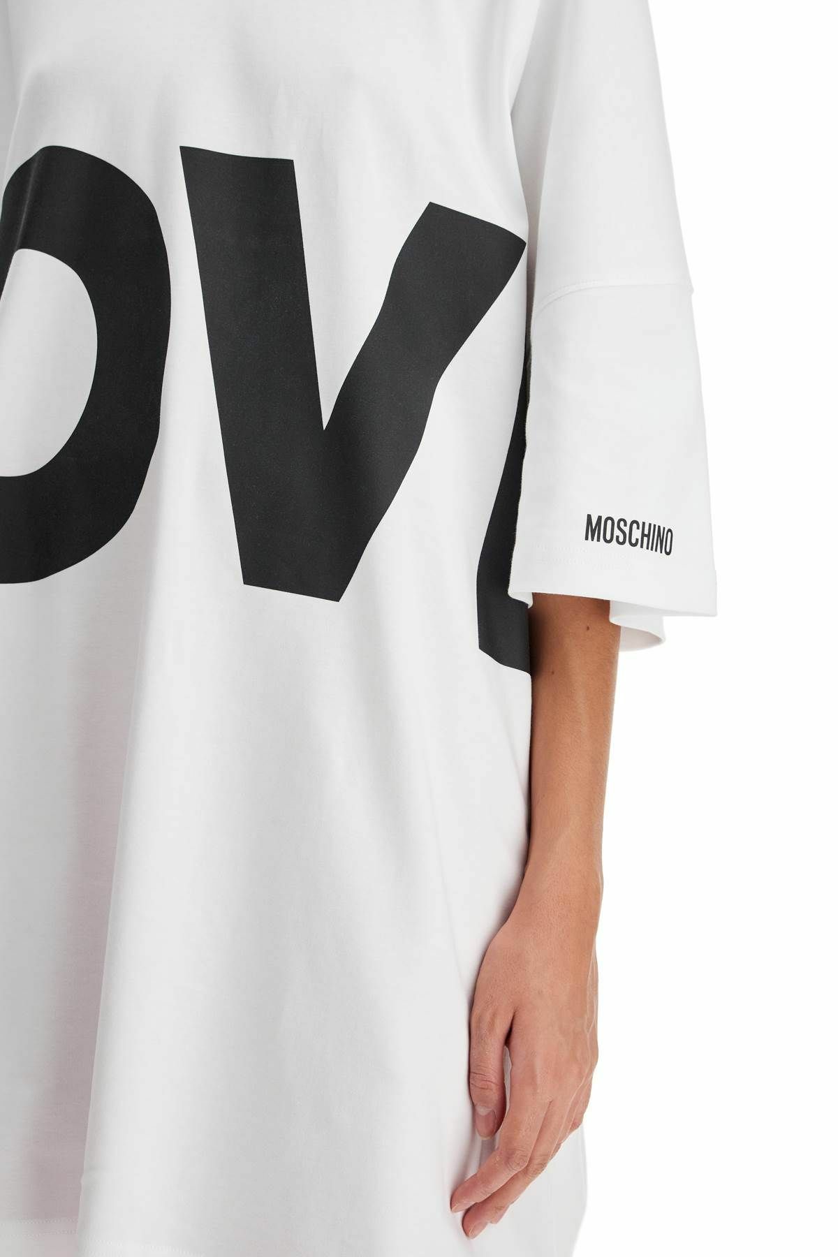 MOSCHINO love t-shirt dress out White Moschino