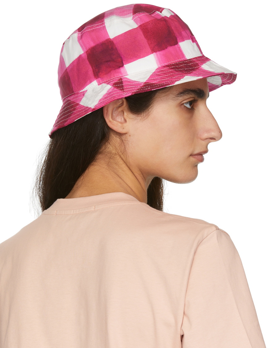 Pink Plaid Bucket Hat Justice Girls Bucket Style Hat  display picture 3