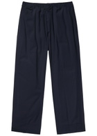 Officine Générale Nilson Wide-leg Wool Trousers Navy