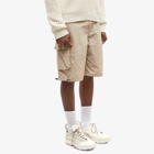 Our Legacy Men's Mount Drawstring Short in Metallic Sand Parachute Poplin