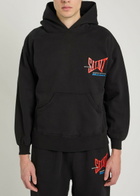 Saint Mxxxxxx Logo-print Hooded Cotton Sweatshirt Black