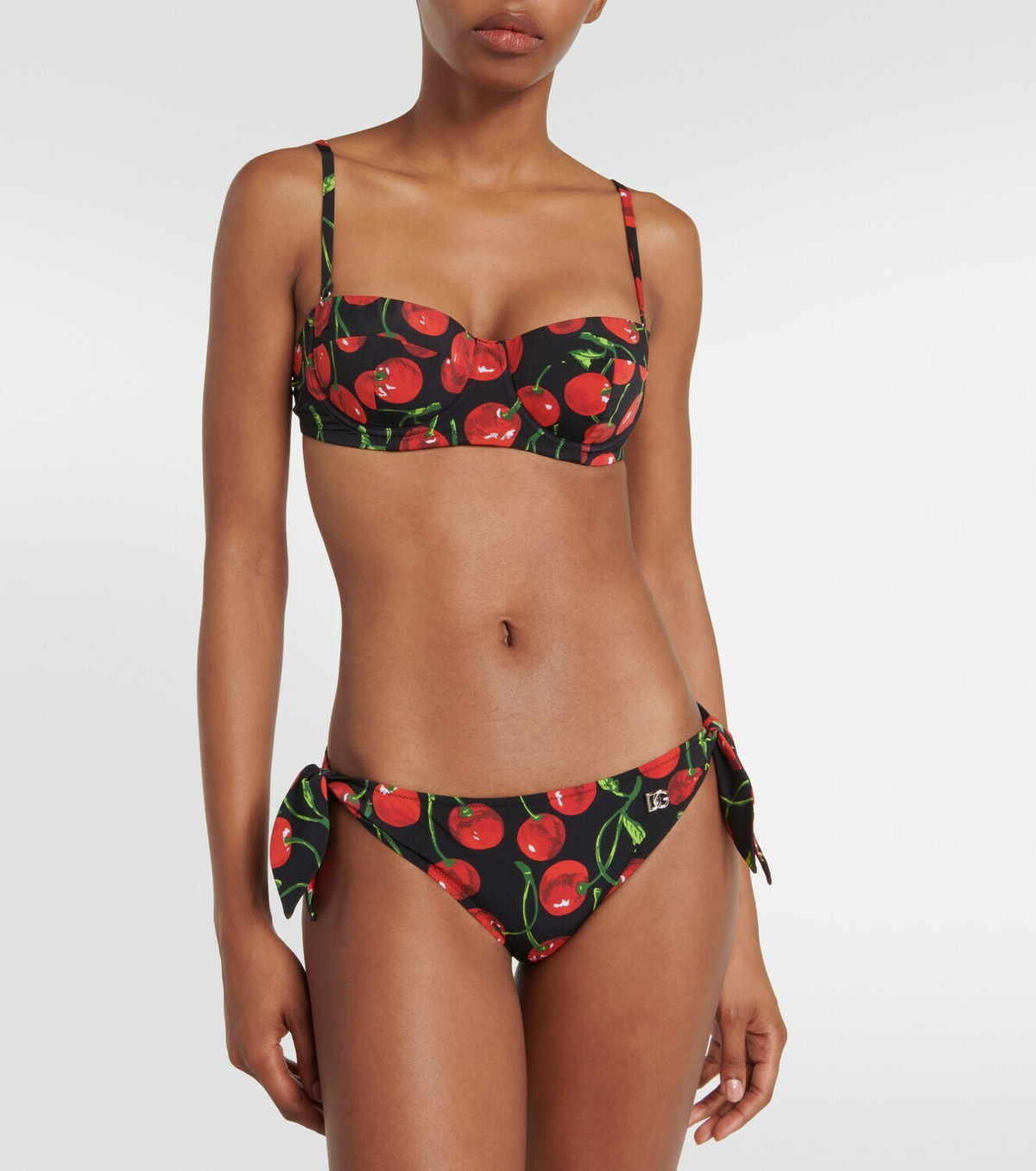 Dolce & Gabbana Pink Printed Beachwear Bikini Top Swimsuit
