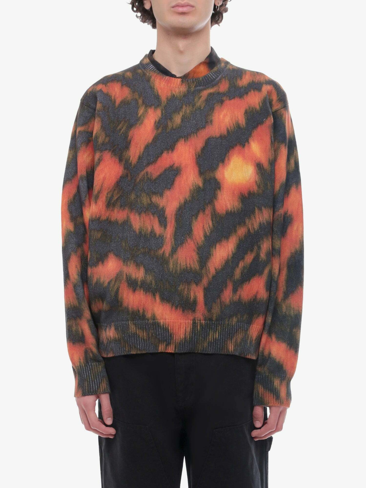 stussyステューシー22aw tigris print sweater stussyステューシー22aw tigris print sweater - メルカリ
